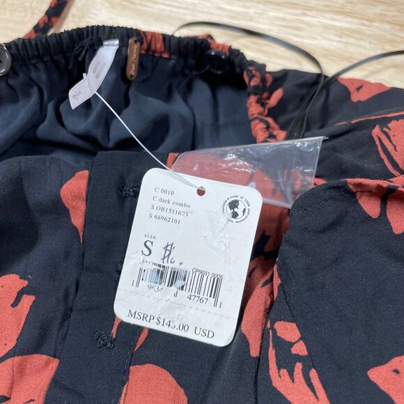 Free People NWT The Perfect Sundress Floral Midi Button Dress Size S Tie Back - Picture 7 of 12